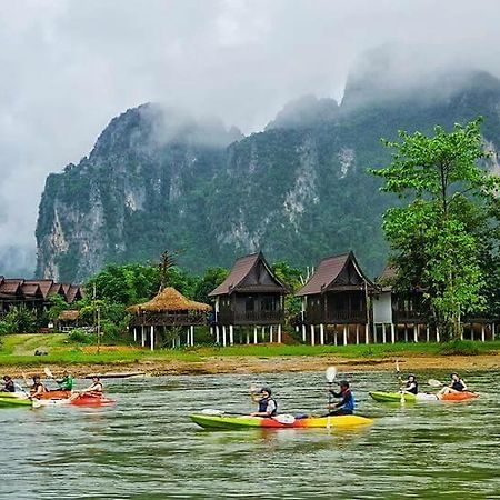 Cliff View Bungalows 방 비엥 외부 사진