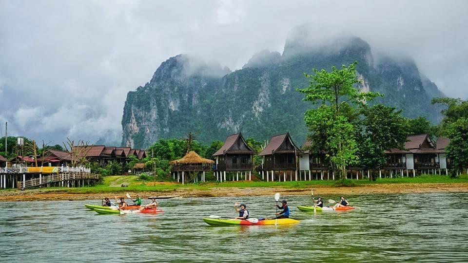 Cliff View Bungalows 방 비엥 외부 사진