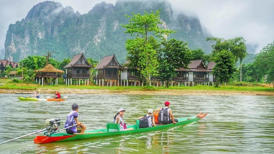 Cliff View Bungalows 방 비엥 외부 사진