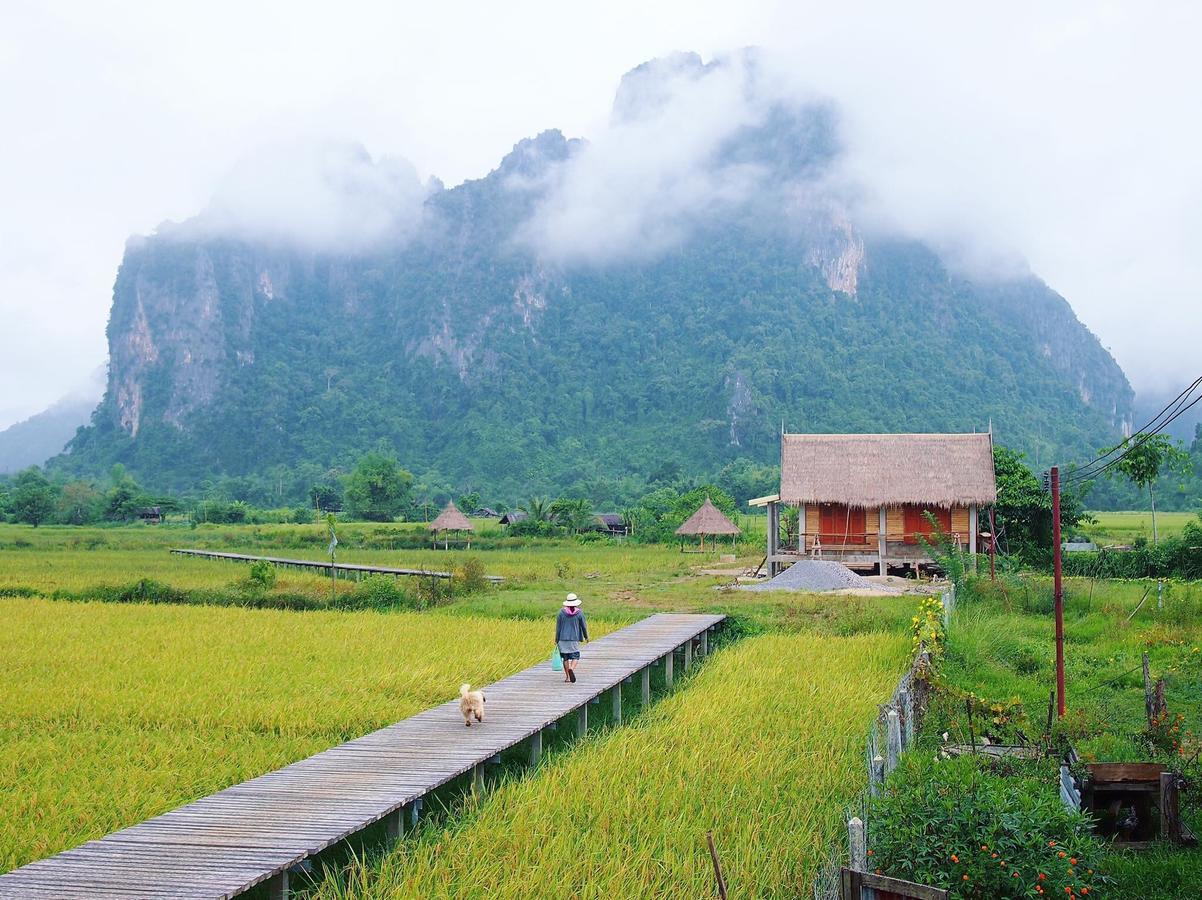 Cliff View Bungalows 방 비엥 외부 사진