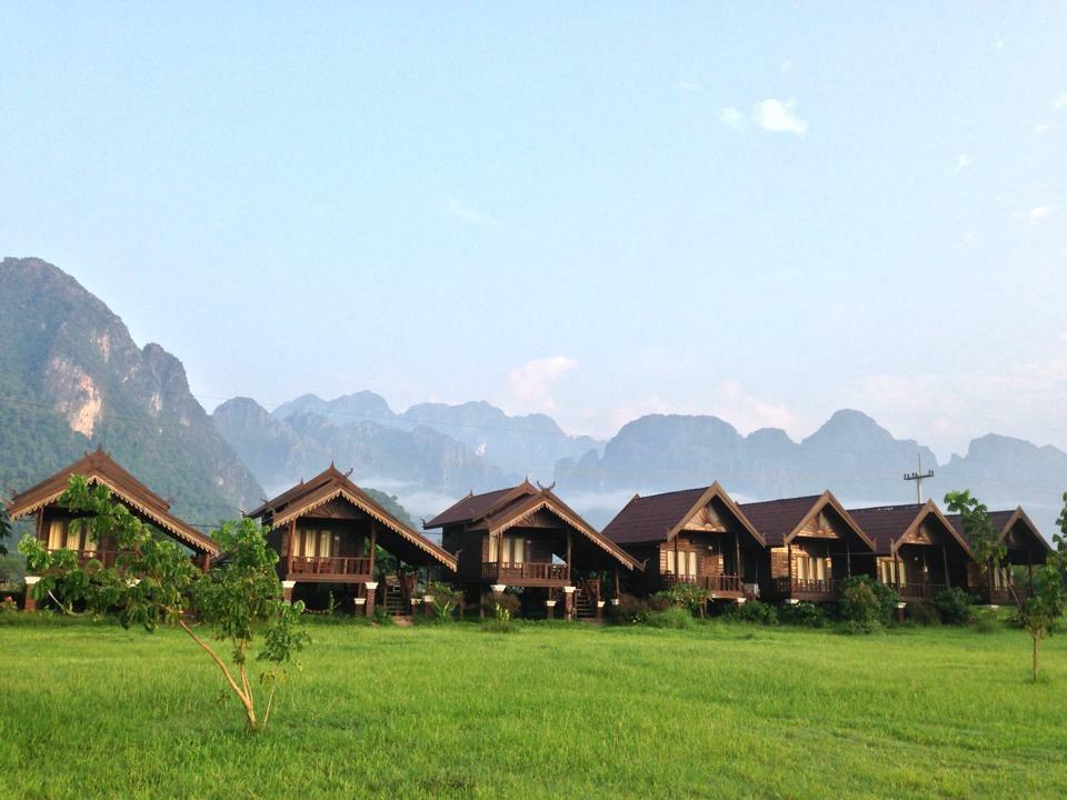 Cliff View Bungalows 방 비엥 외부 사진